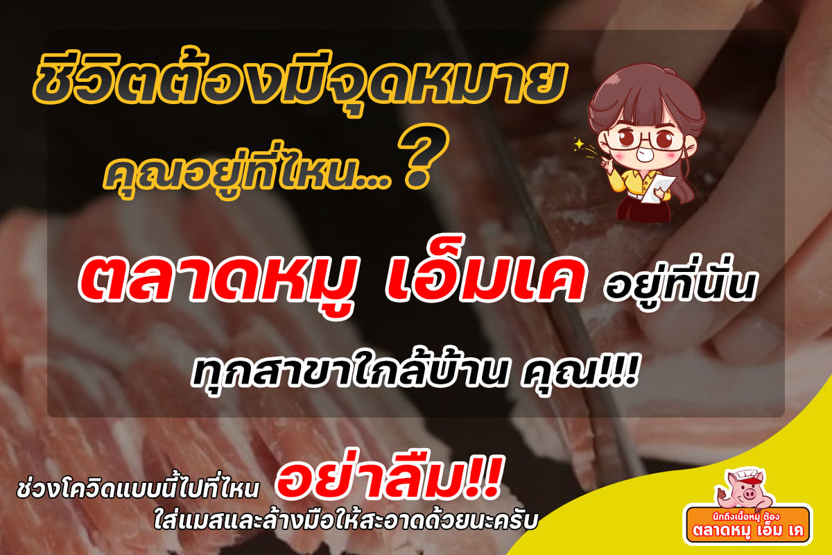 ชีวิตต้องมีจุดหมาย คุณอยู่ที่ไหน ตลาดหมู เอ็มเคอยู่ที่นั่น