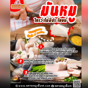 ใครบอกมันหมูไม่มีประโยชน์  เข้าใจผิดแล้ว 